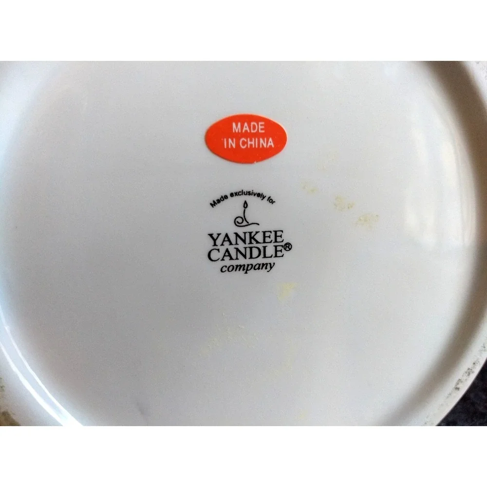 Yankee Candle Ceramic Jar Holder Keeper Valentine's Heart‎ Love White Red Pink